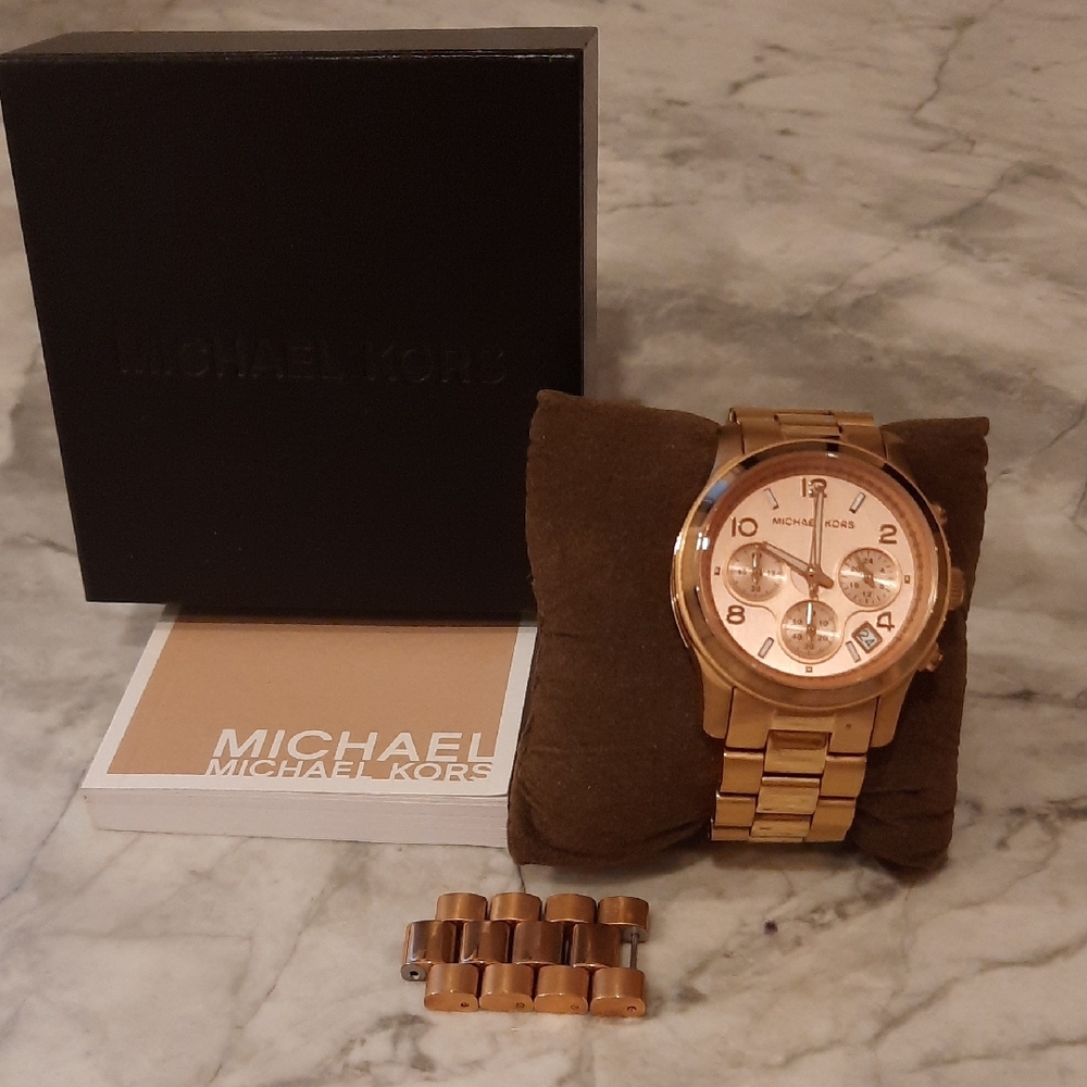 Michael Kors Rose Gold Chronograph Watch